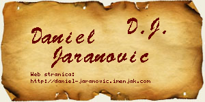 Daniel Jaranović vizit kartica